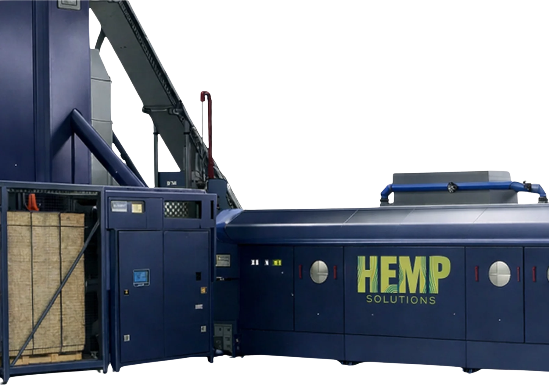 Hemp Solutions processing line, decortication and cleaning unit